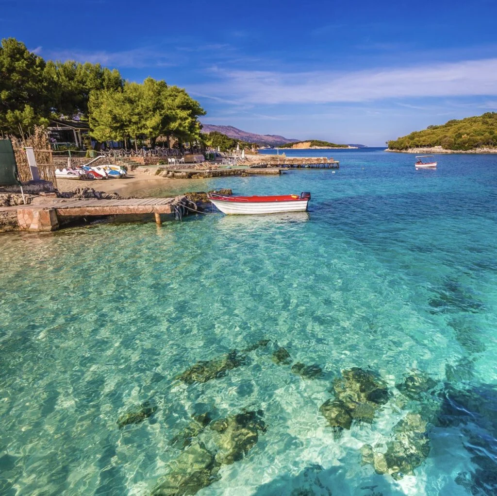 Ksamil clear waters