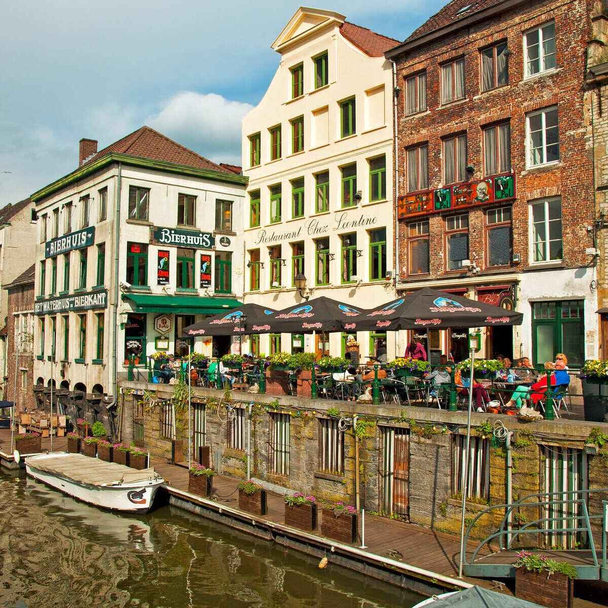 Ghent Canalfront In Belgium