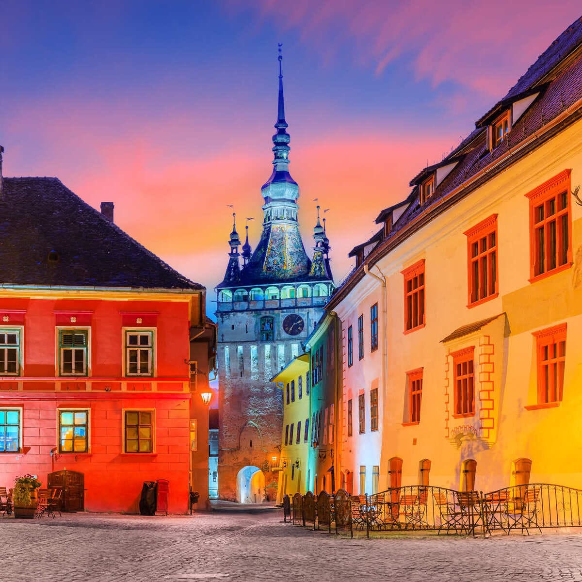 Sighisoara Citadel In Romania, Eastern Europe