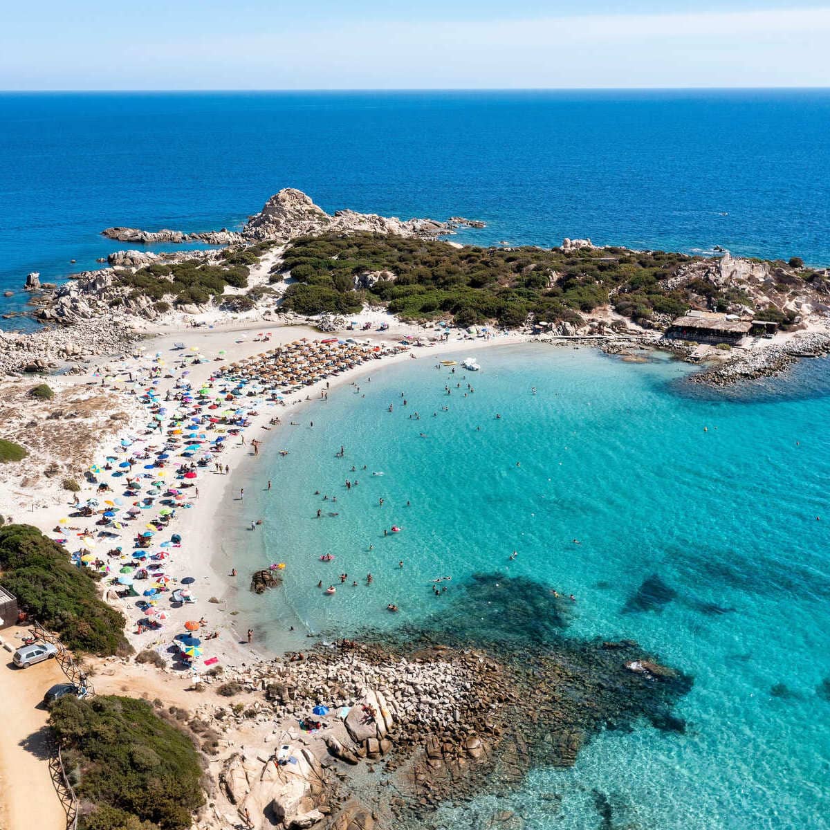 Panoramic View Of Villasimius, Sardinia, Italy