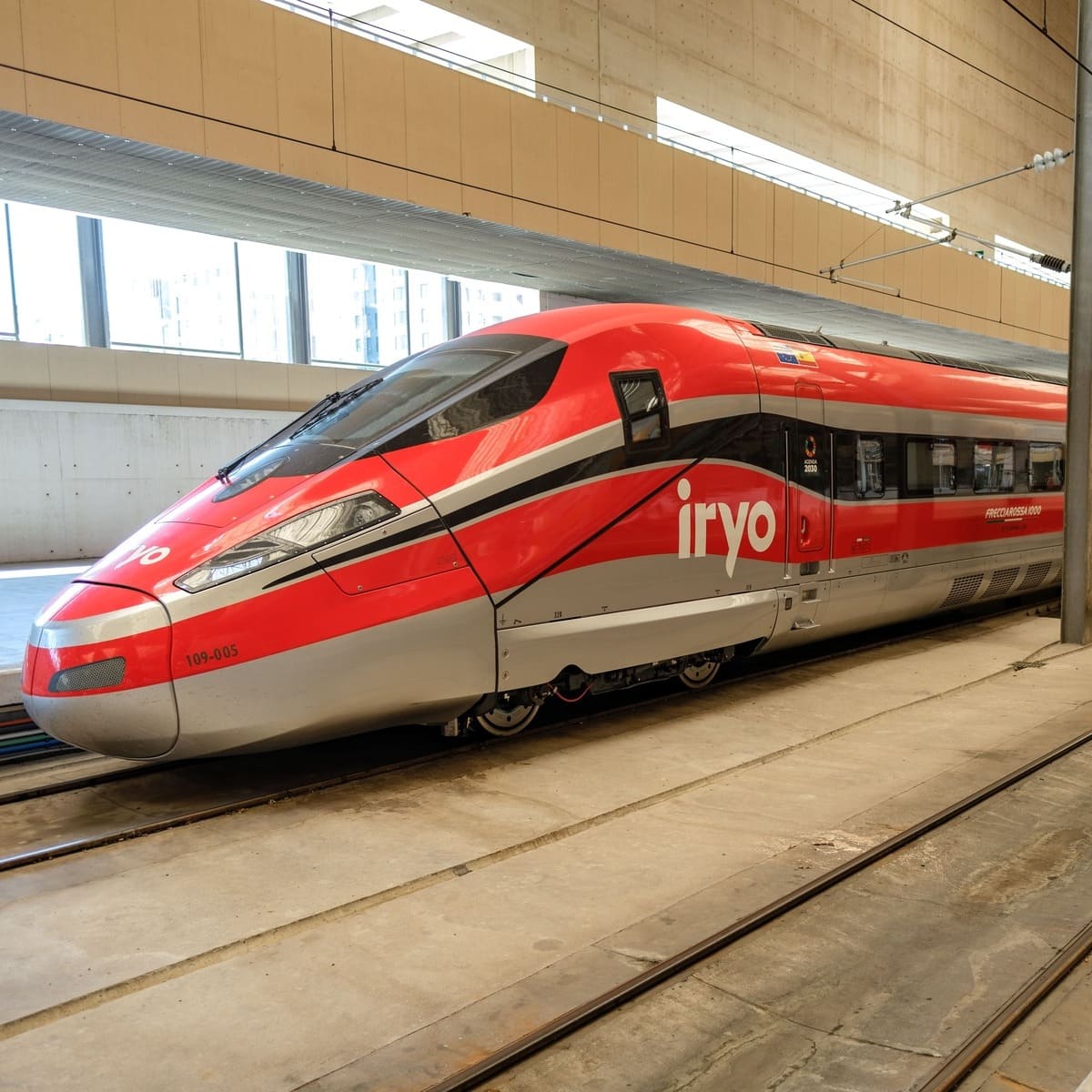 Passenger Train In Zaragoza, Spain