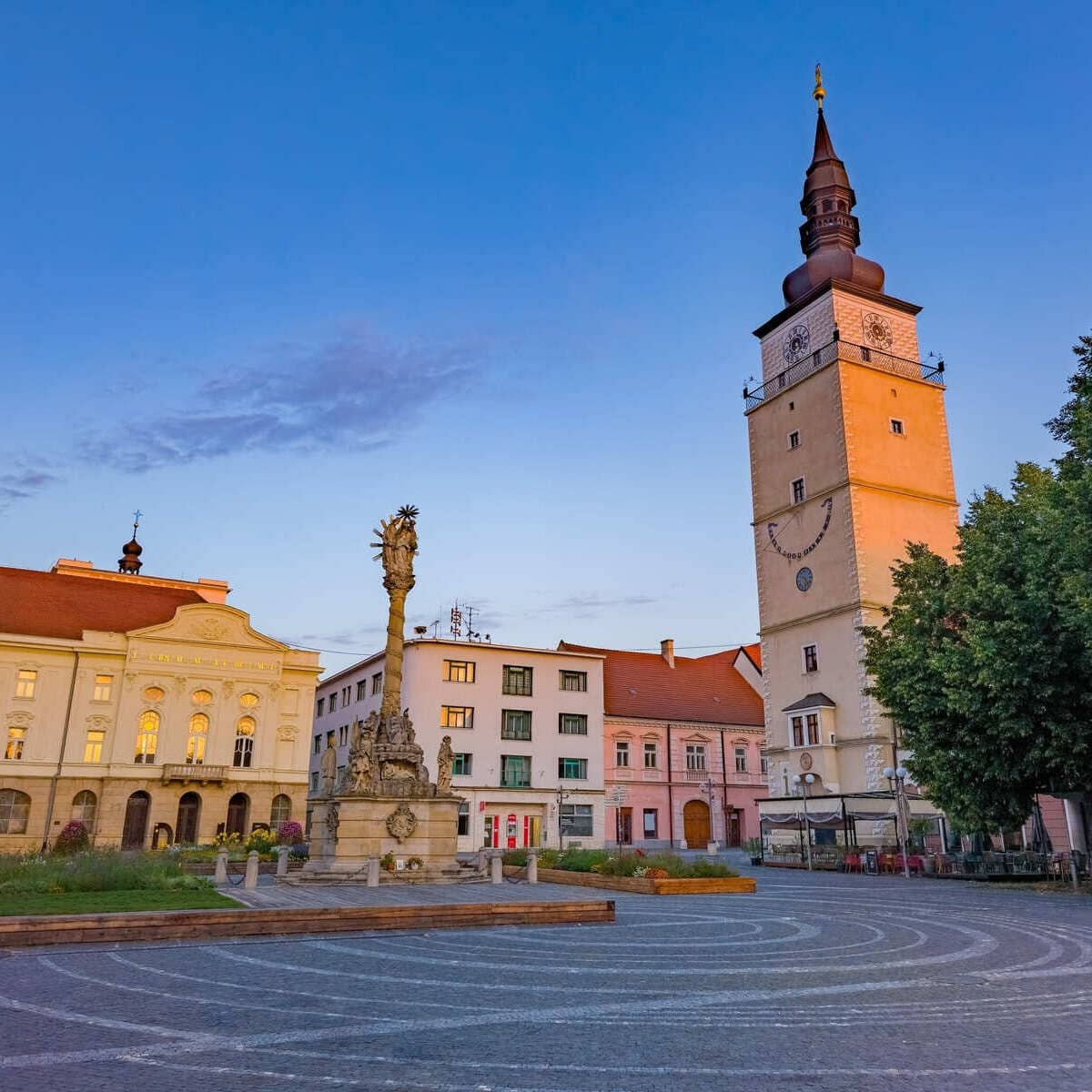 Old Town Square In Trnava, Slovakia