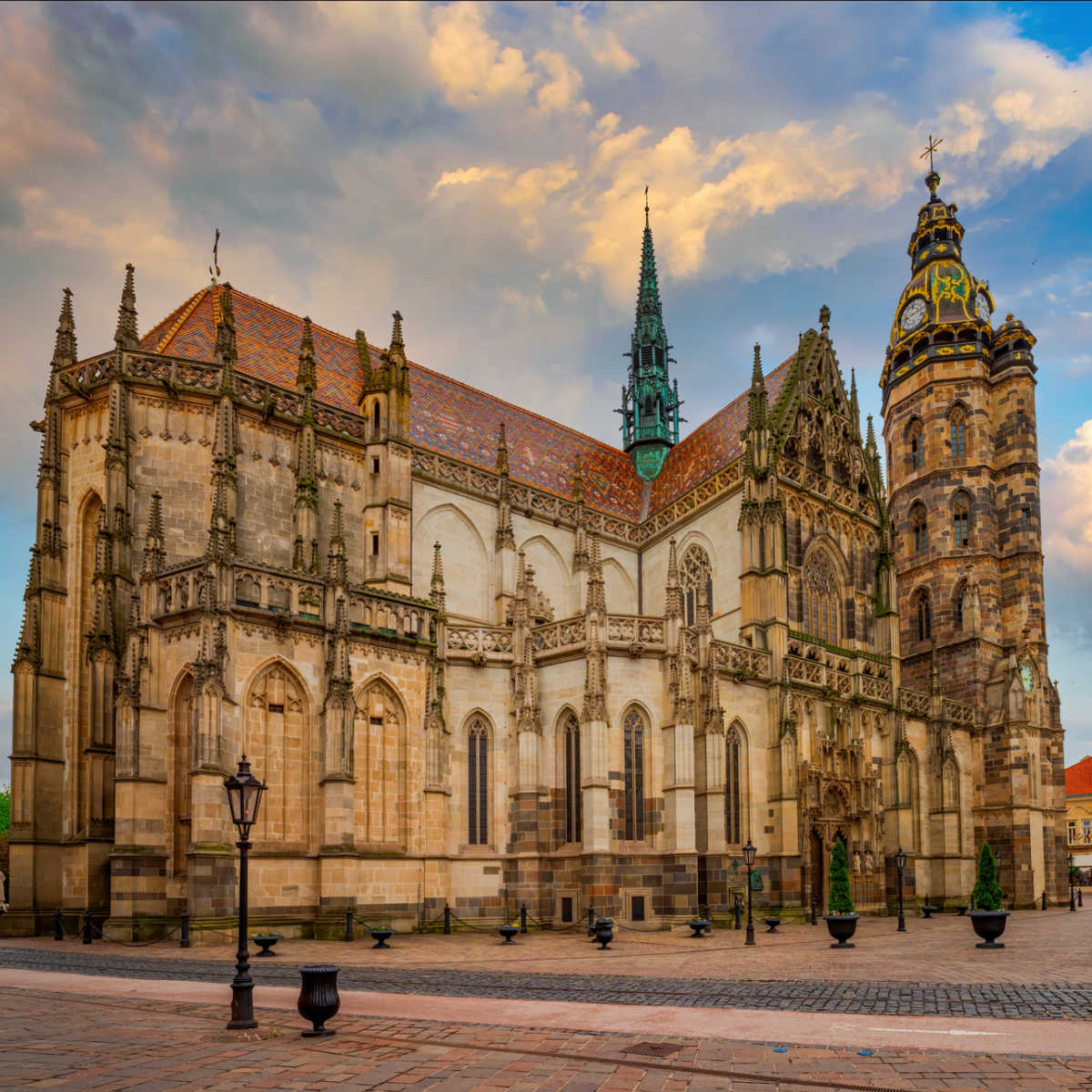 Historic medieval cathedral in Kosice, Sloavakia