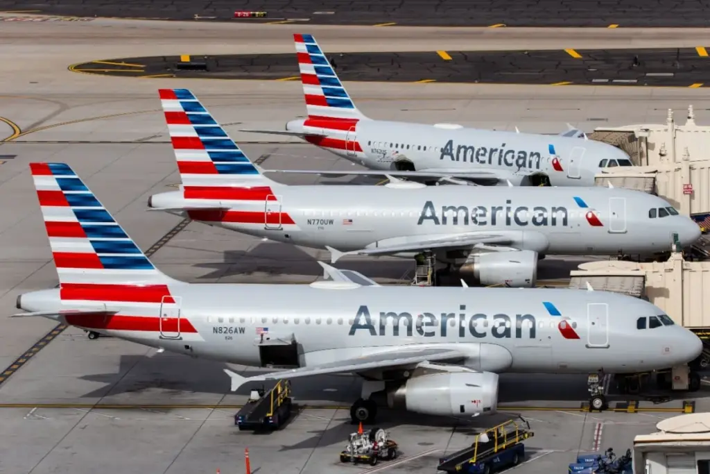 American Airlines planes on tarmac