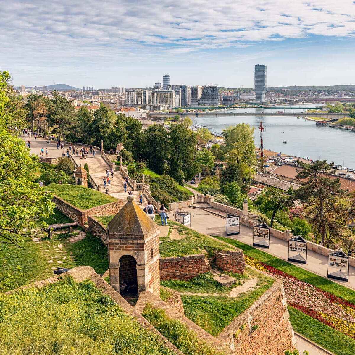 Kalemagdan Fortress At The Confluence Of The Danube And Sava Rivers In Belgrade, Serbia