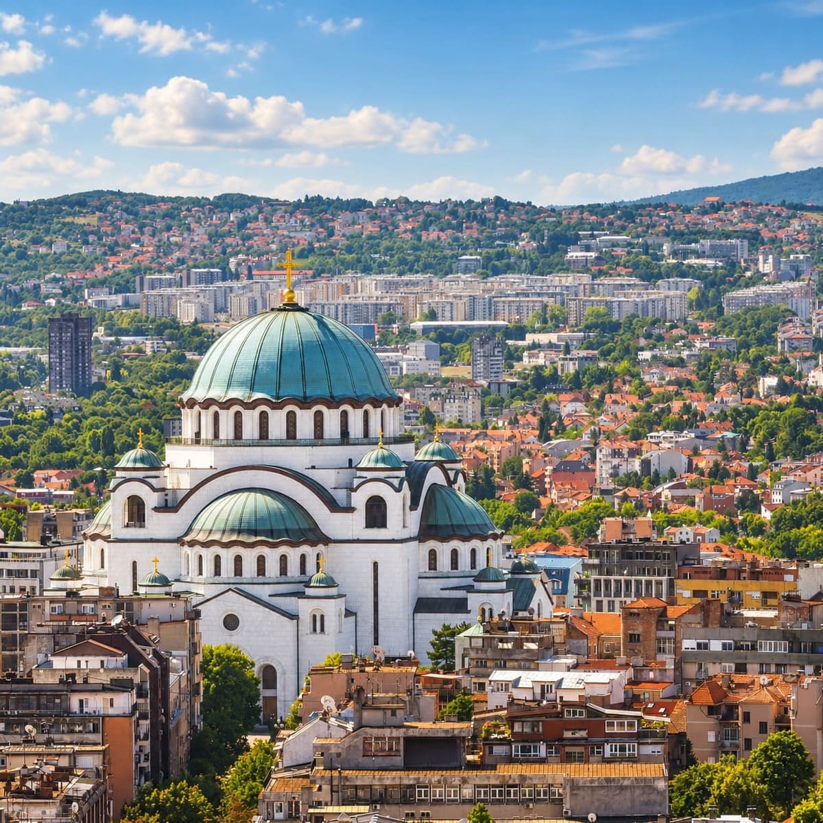 Saint Sava Cathedral In Belgrade, Serbia