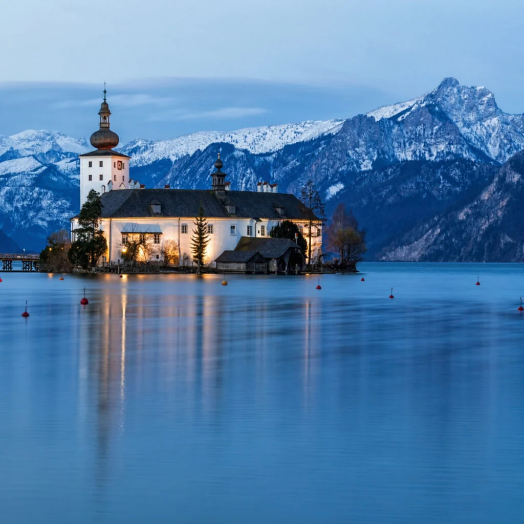 The Schloss Ort in Gmunden in Upper Austria