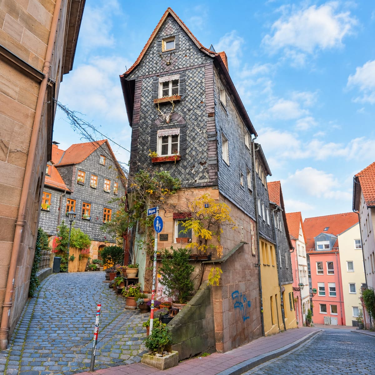Beautiful Timbered Building In Furth Altstadt, Germany