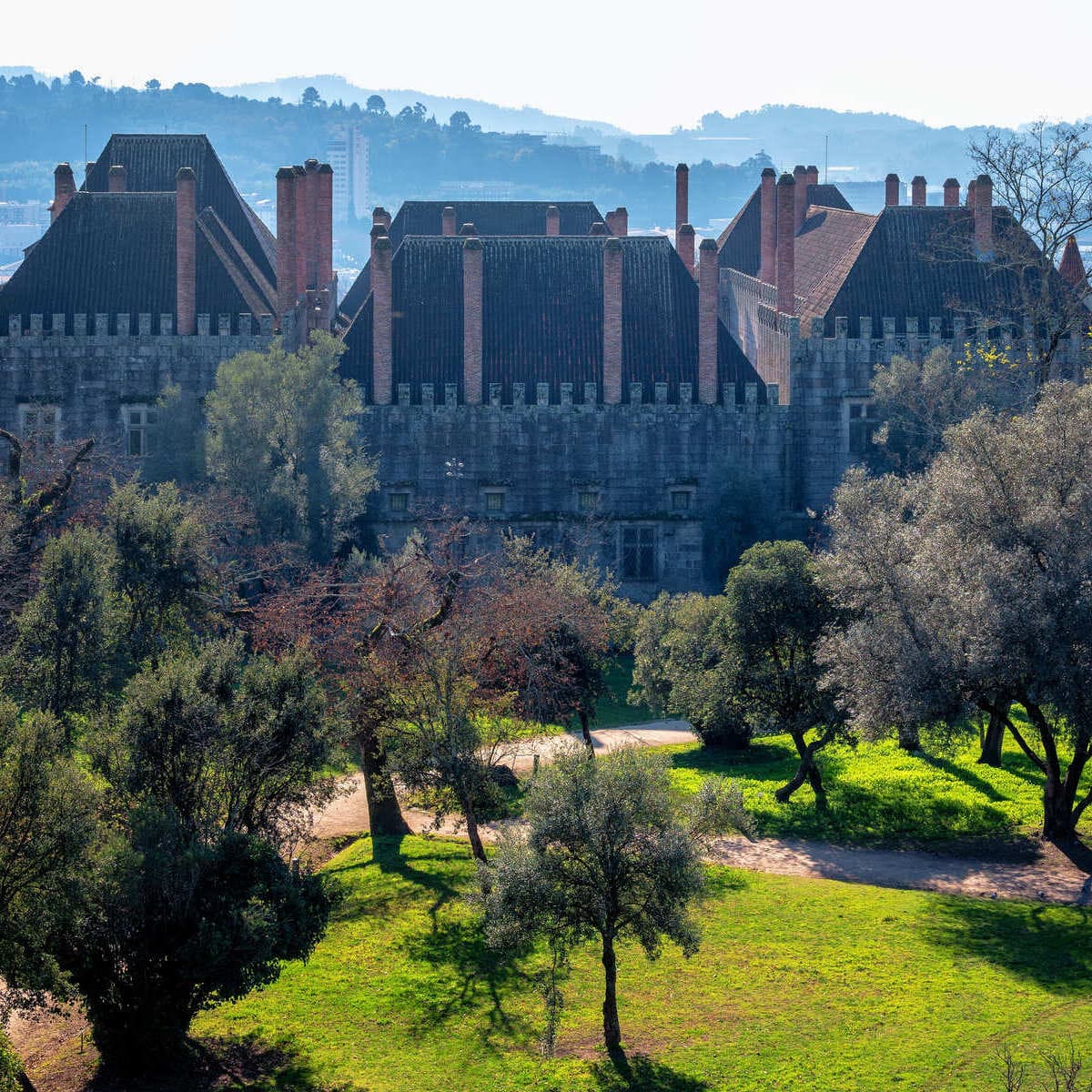 Palace of the Grand Dukes of Braganca In Guimaraes, Portugal