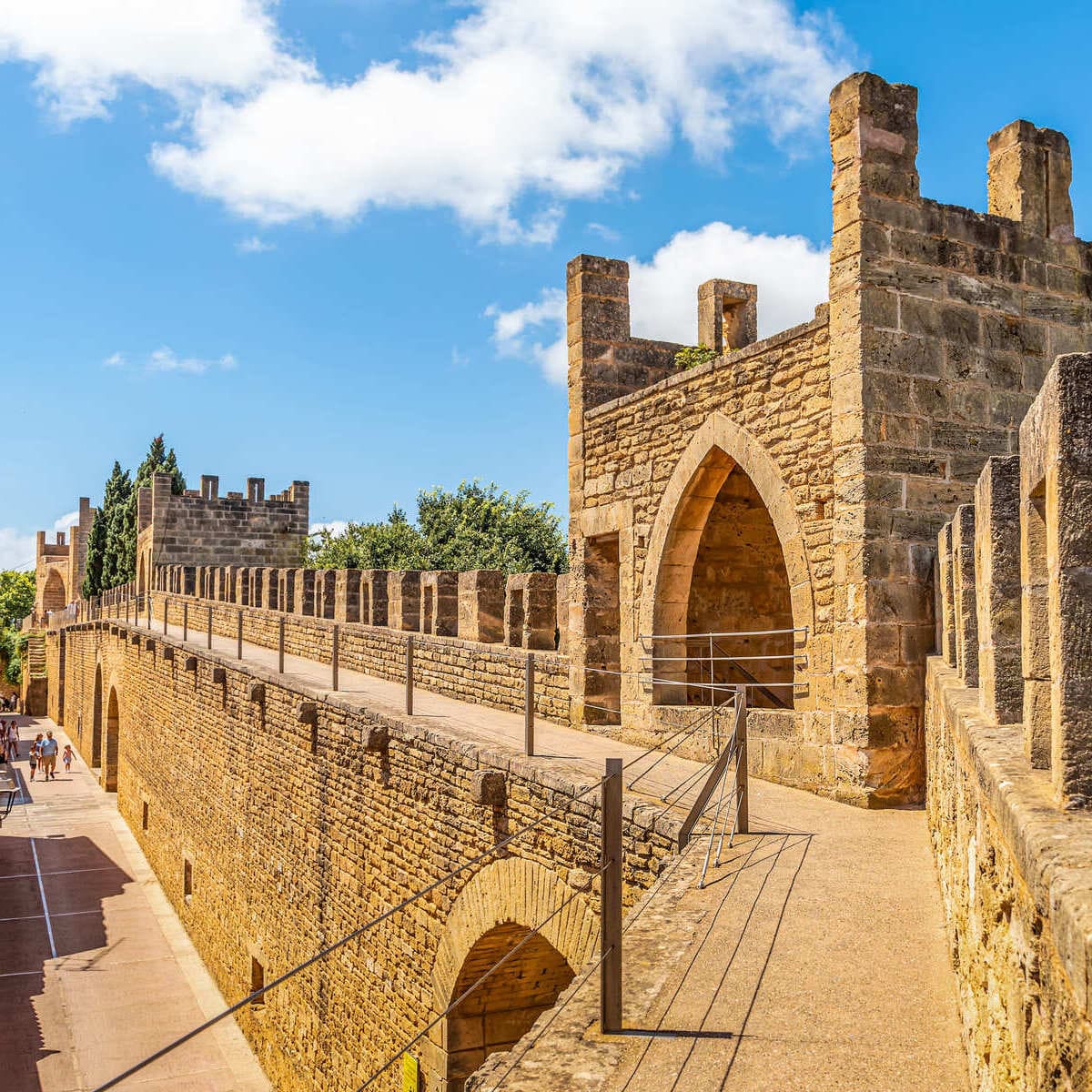 The Medieval Town Walls In Alcudia, Mallorca, Spain