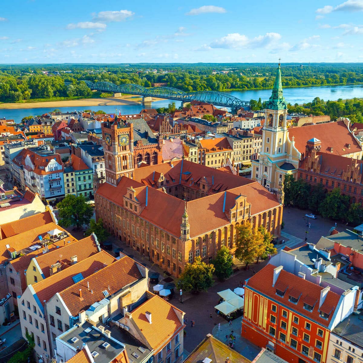 Aerial View Of Torun, Poland