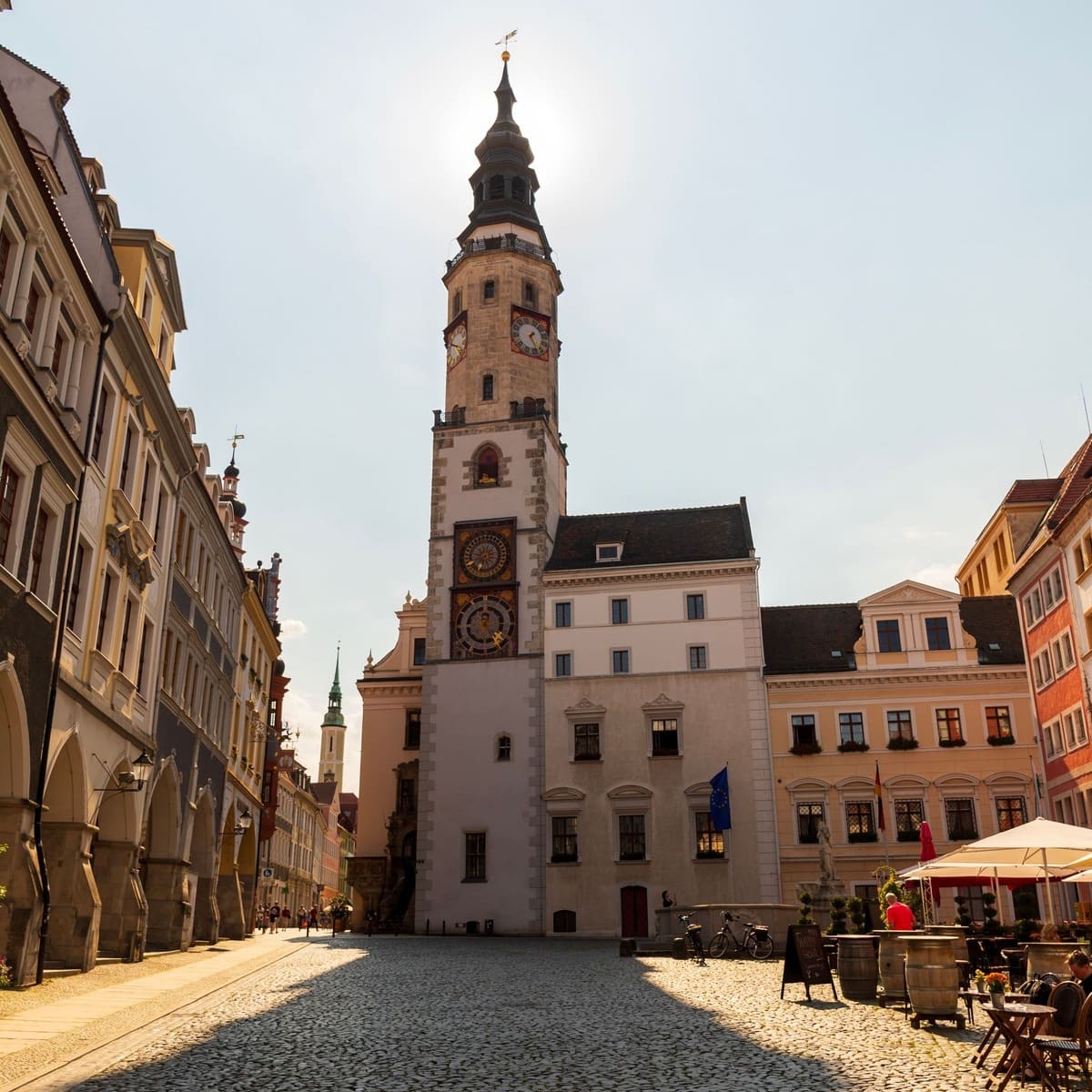 Medieval Old Town Square In Gorlitz, Germany