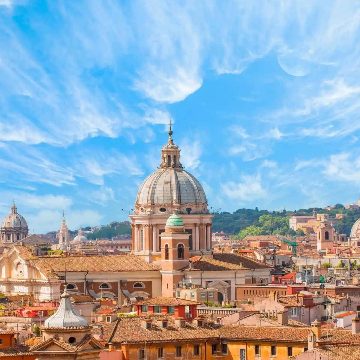 Panoramic View Of Rome, Italy