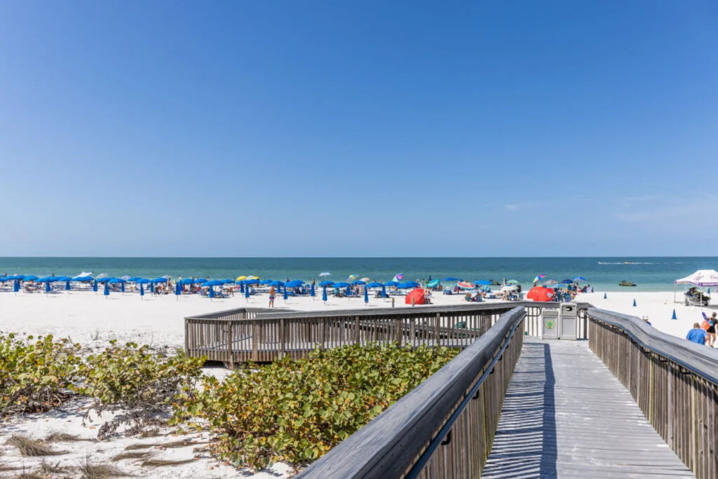 Boardwalk to Marco Island Beach Florida