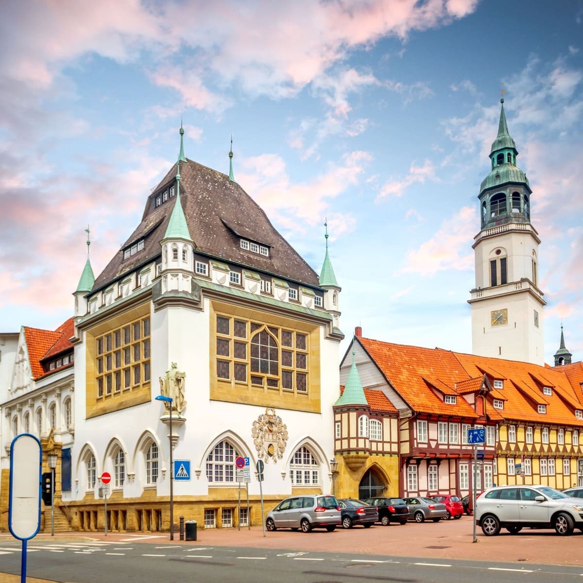 Beautiful Medieval Buildings In Celle, Germany