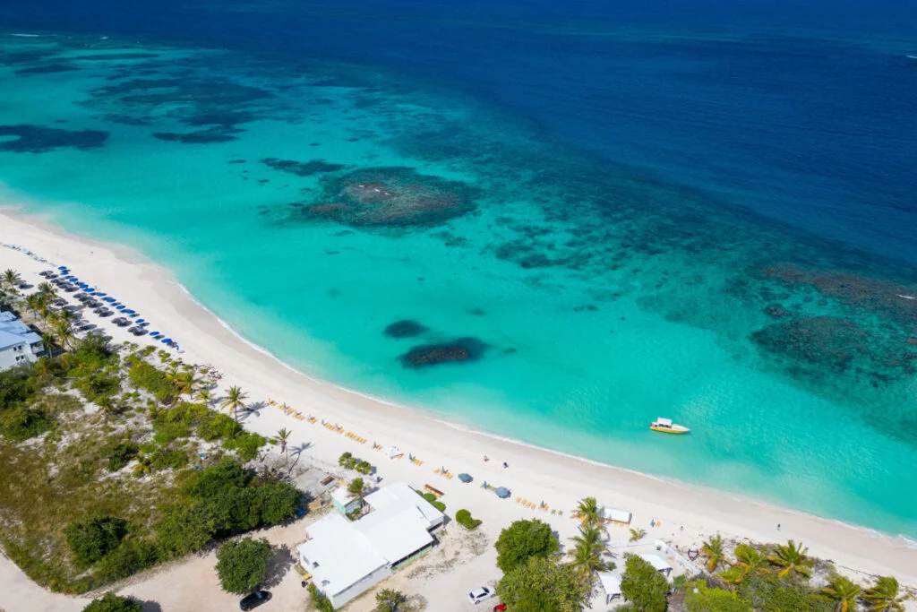 shoal bay east, Anguilla. Beautiful beach with turquoise sea. Crystalline waters of white sand, with plenty of shade from coconut trees. The best beach in the Caribbean.