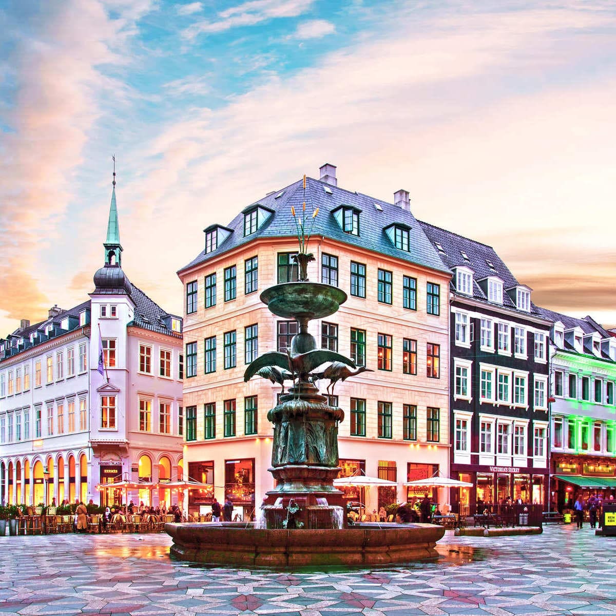 Historic Center In Copenhagen, Denmark