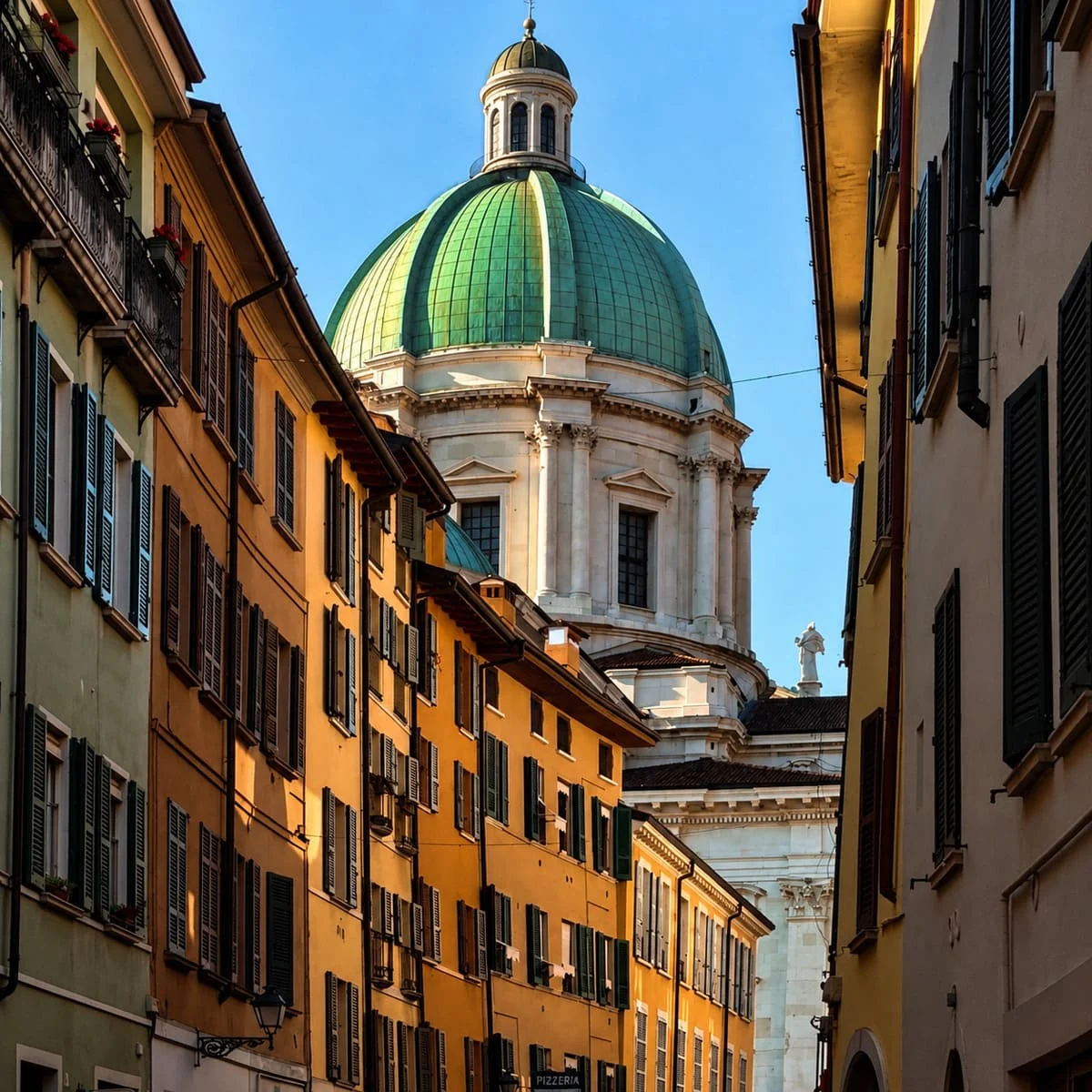 Beautiful Baroque Dome In The Historic Center Of Brescia, Italy